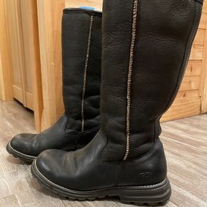 UGG Brooks leather and shearling boots
